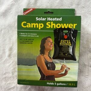 Coghlans Super Solar Heated Camping Shower 5 Gallons New in Box